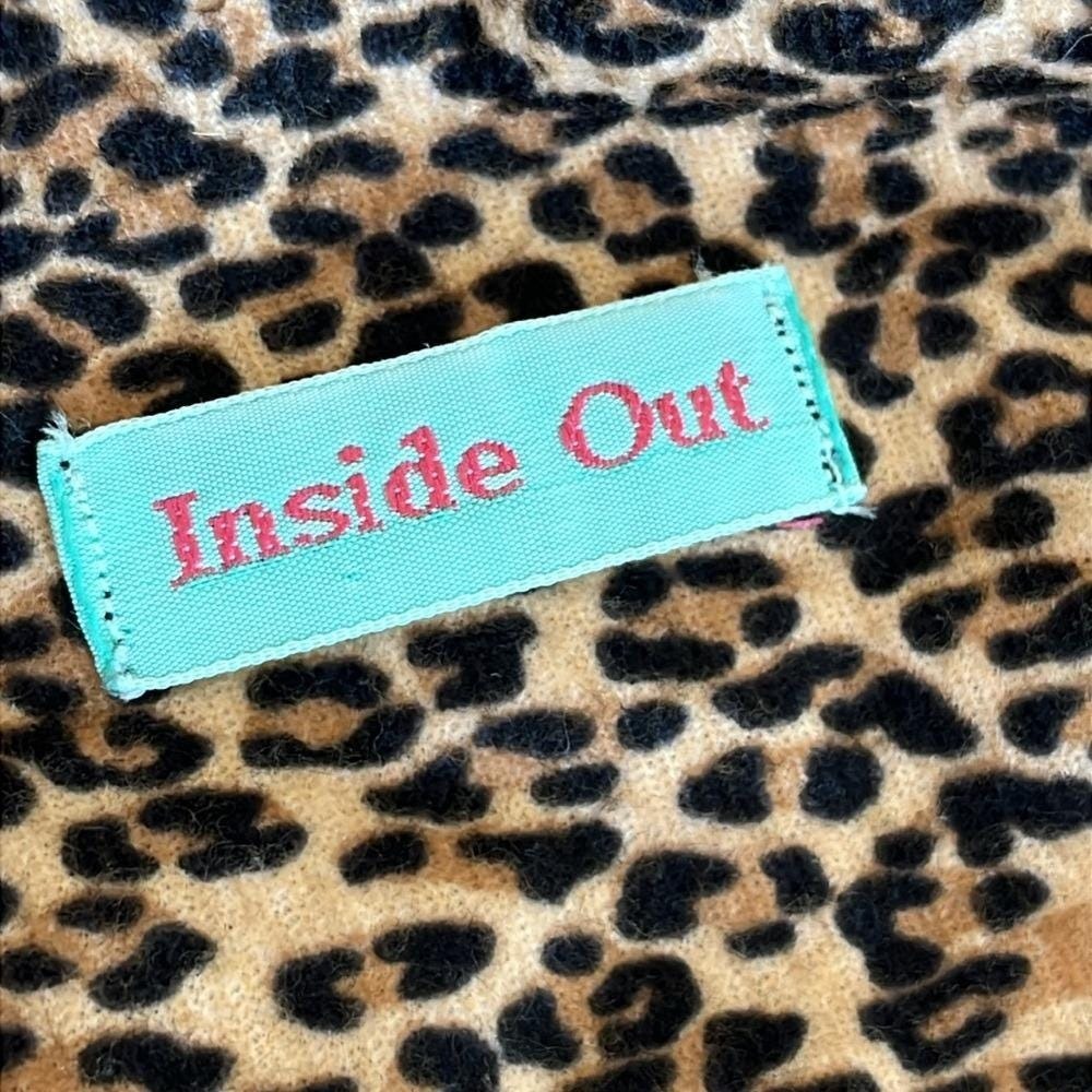 Inside Out Reversible Velvet Leopard Print Tote Bag Y2K Style - Picture 7 of 7